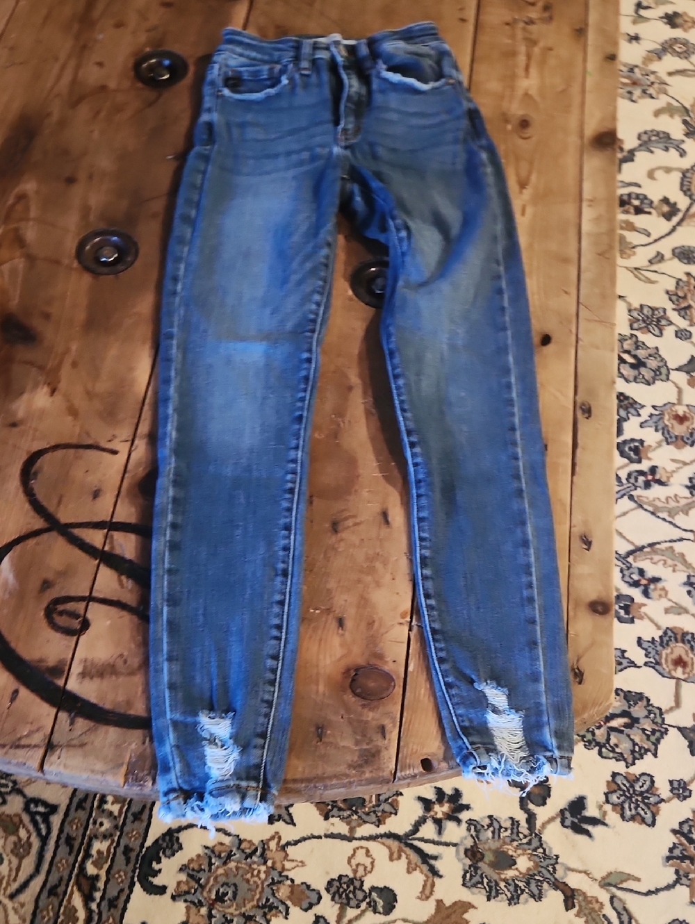 KanCan Blue Distressed Women's Skinny Jeans